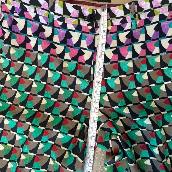 ETRO PANTS GEOMETRIC DESIGN SZ 38 - Picture 5 of 11